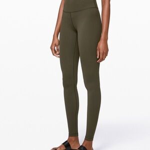 Lululemon Army Green Leggings